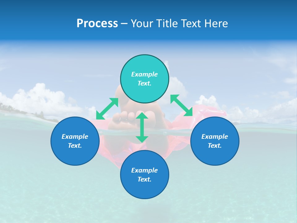 Tropical Outside Swimming PowerPoint Template