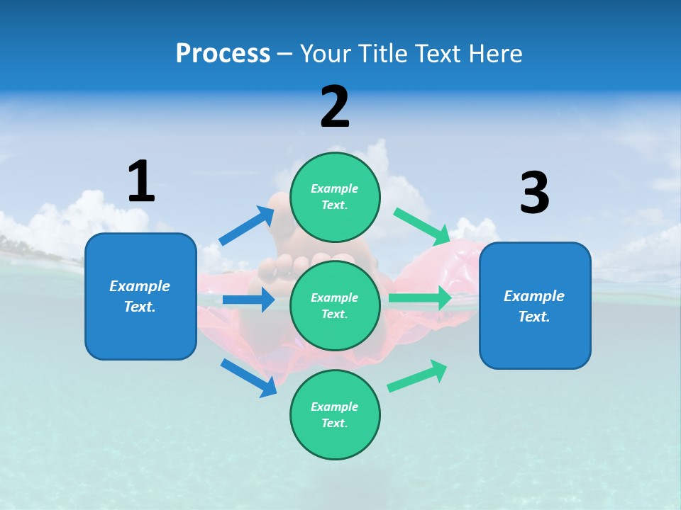 Tropical Outside Swimming PowerPoint Template