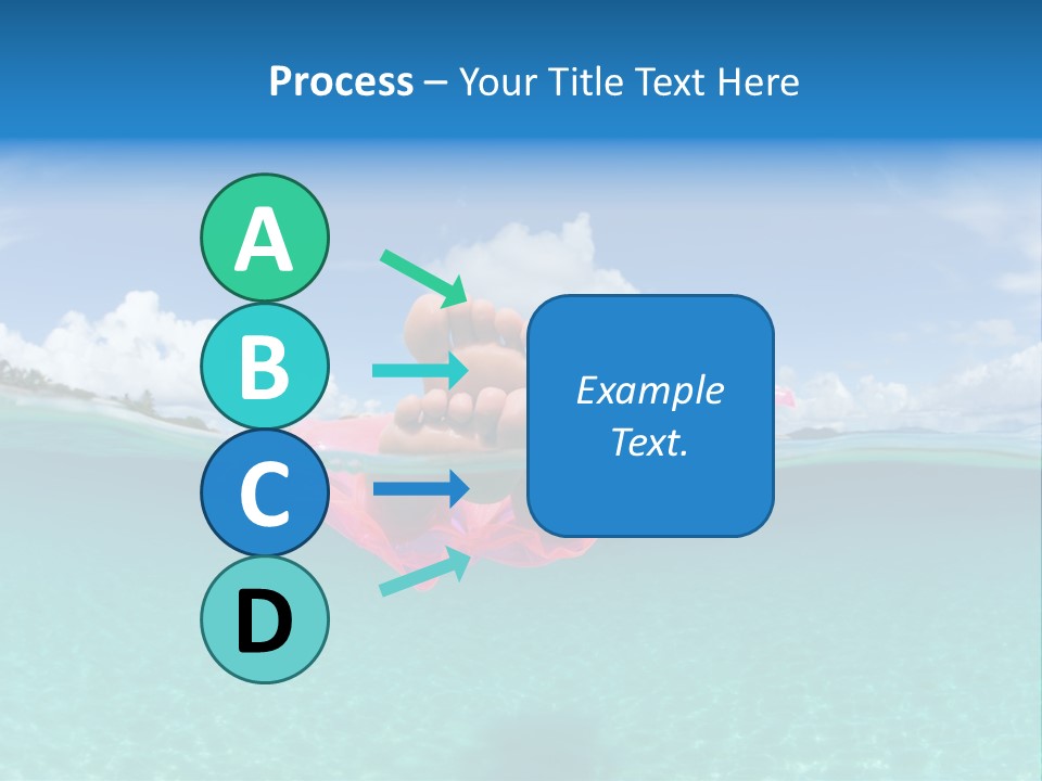 Tropical Outside Swimming PowerPoint Template