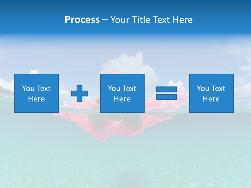 Tropical Outside Swimming PowerPoint Template