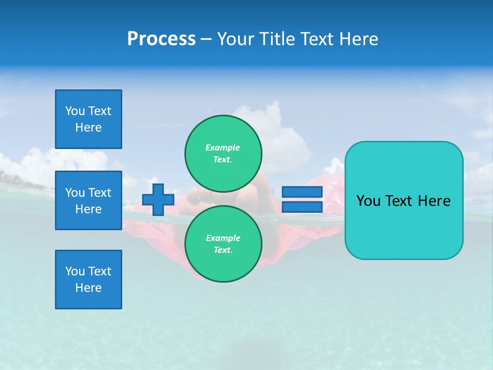 Tropical Outside Swimming PowerPoint Template