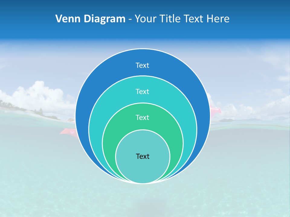 Tropical Outside Swimming PowerPoint Template
