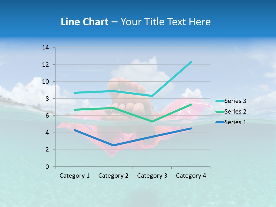 Tropical Outside Swimming PowerPoint Template
