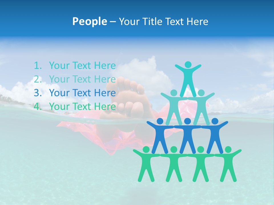 Tropical Outside Swimming PowerPoint Template