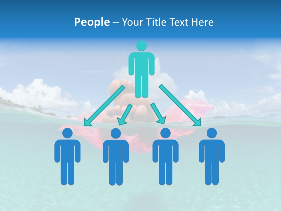 Tropical Outside Swimming PowerPoint Template