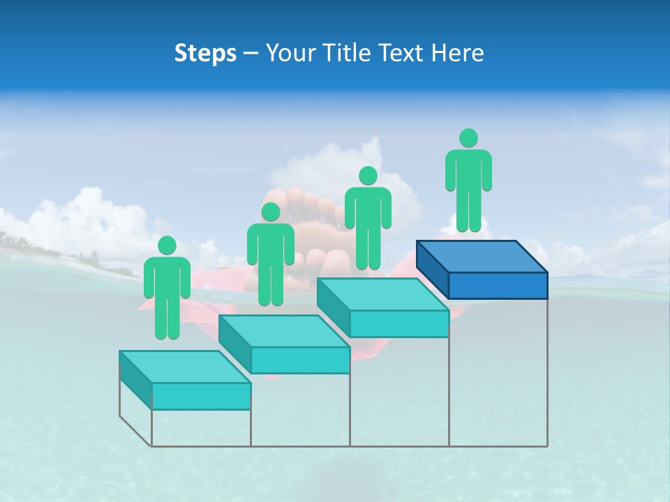 Tropical Outside Swimming PowerPoint Template