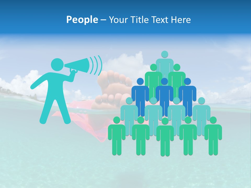 Tropical Outside Swimming PowerPoint Template