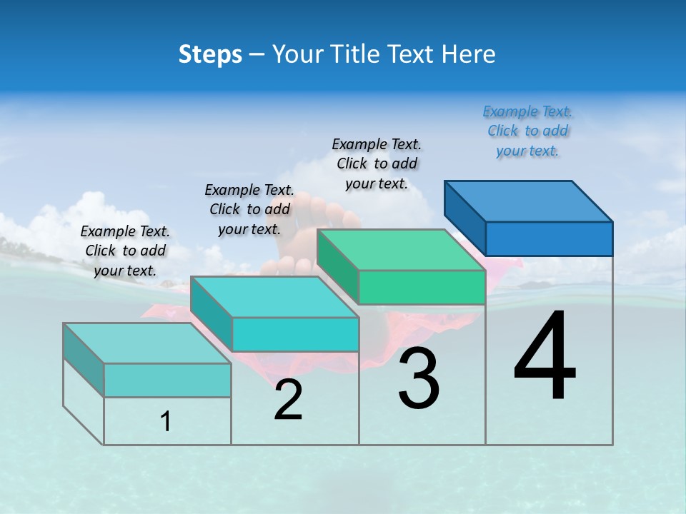 Tropical Outside Swimming PowerPoint Template