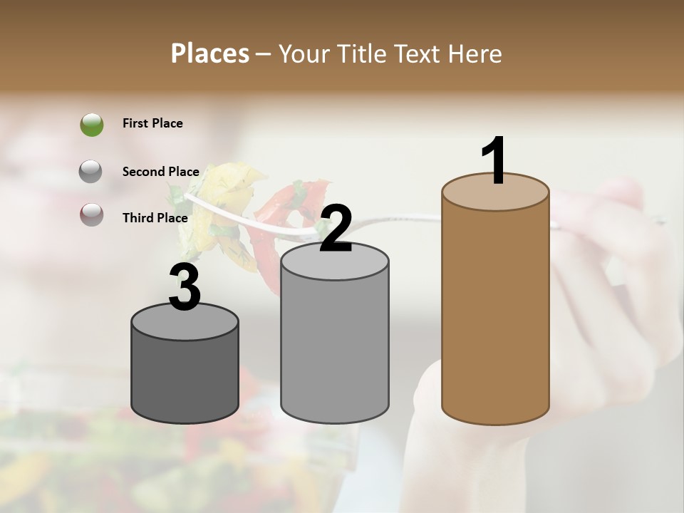 Fork Green Descent PowerPoint Template
