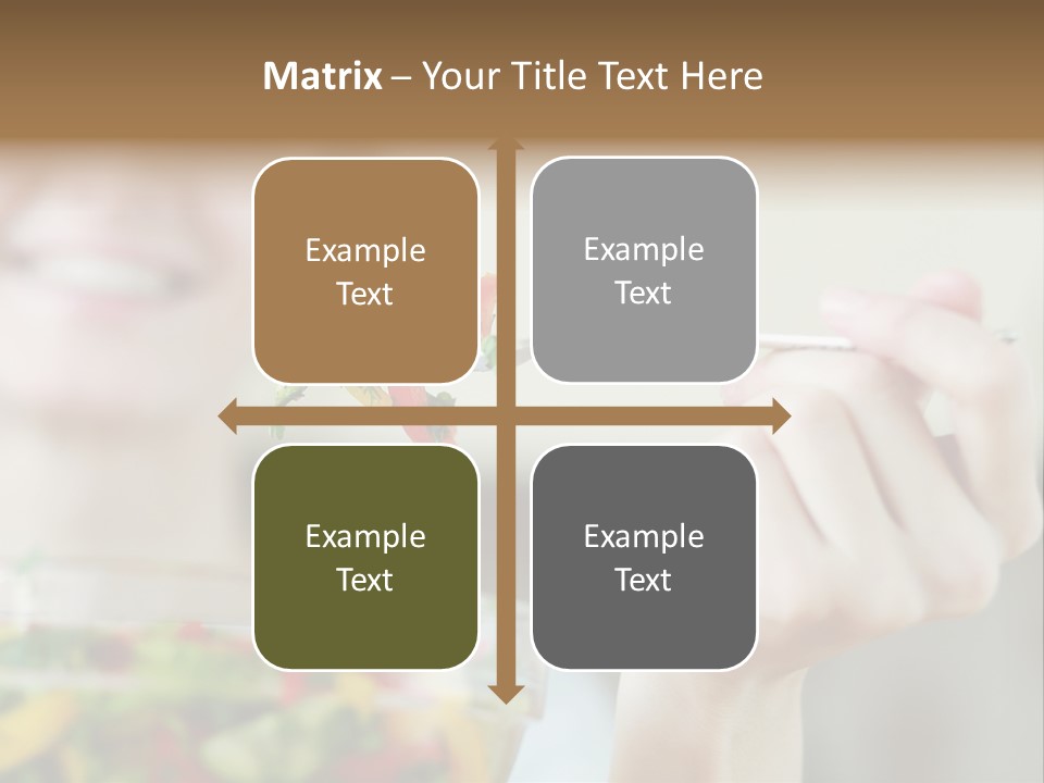 Fork Green Descent PowerPoint Template