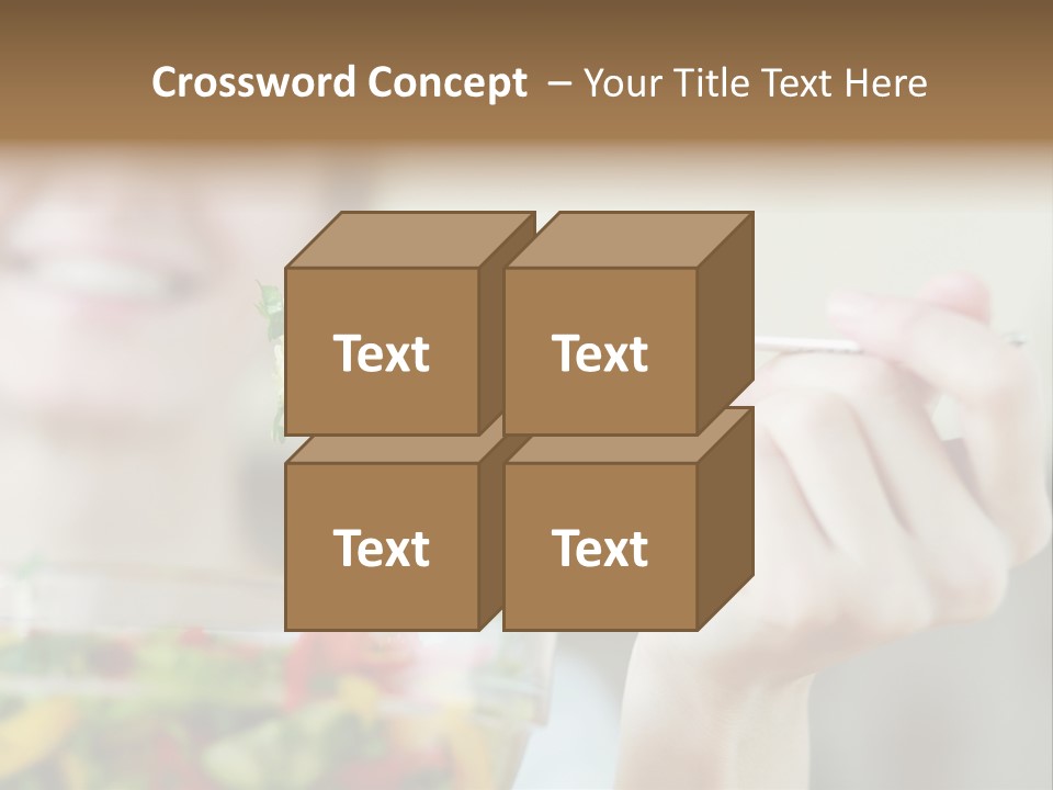 Fork Green Descent PowerPoint Template