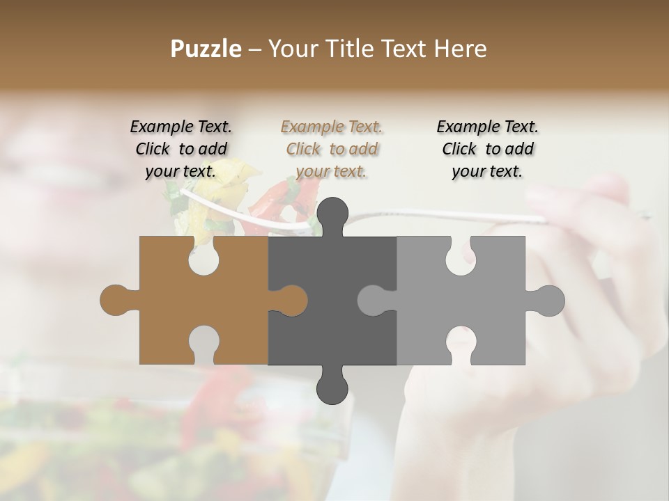 Fork Green Descent PowerPoint Template