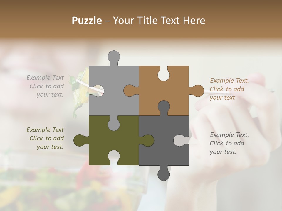 Fork Green Descent PowerPoint Template