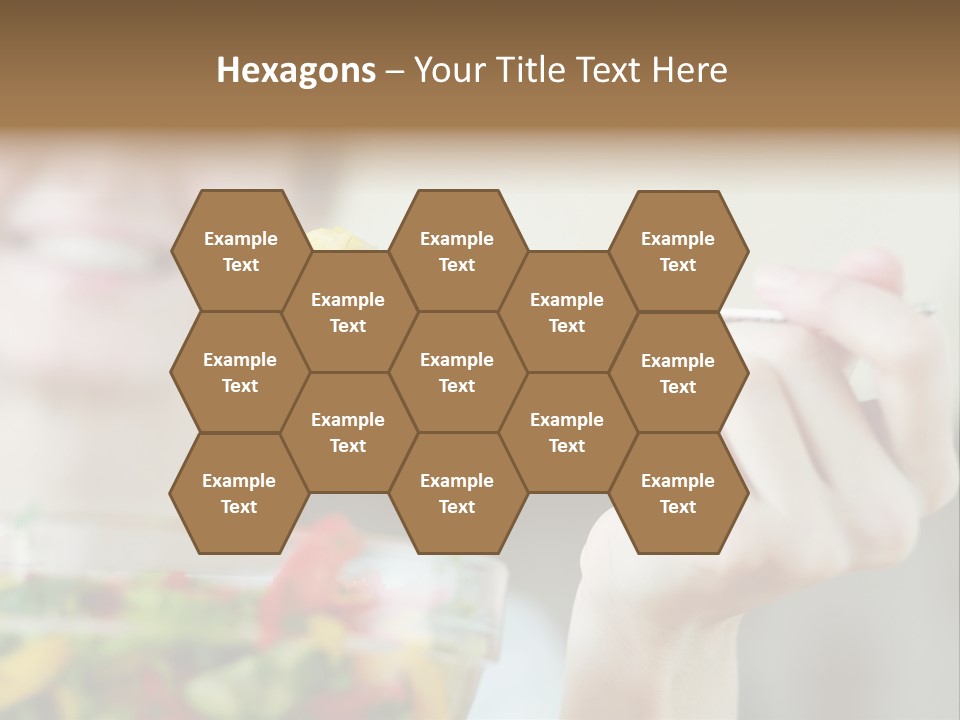 Fork Green Descent PowerPoint Template