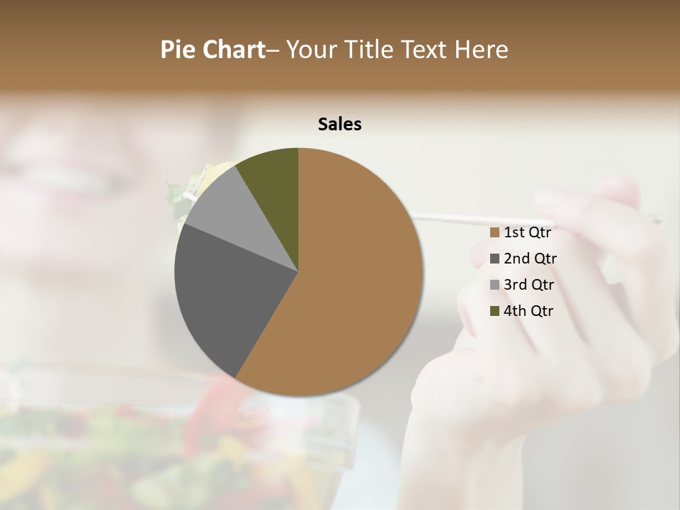 Fork Green Descent PowerPoint Template