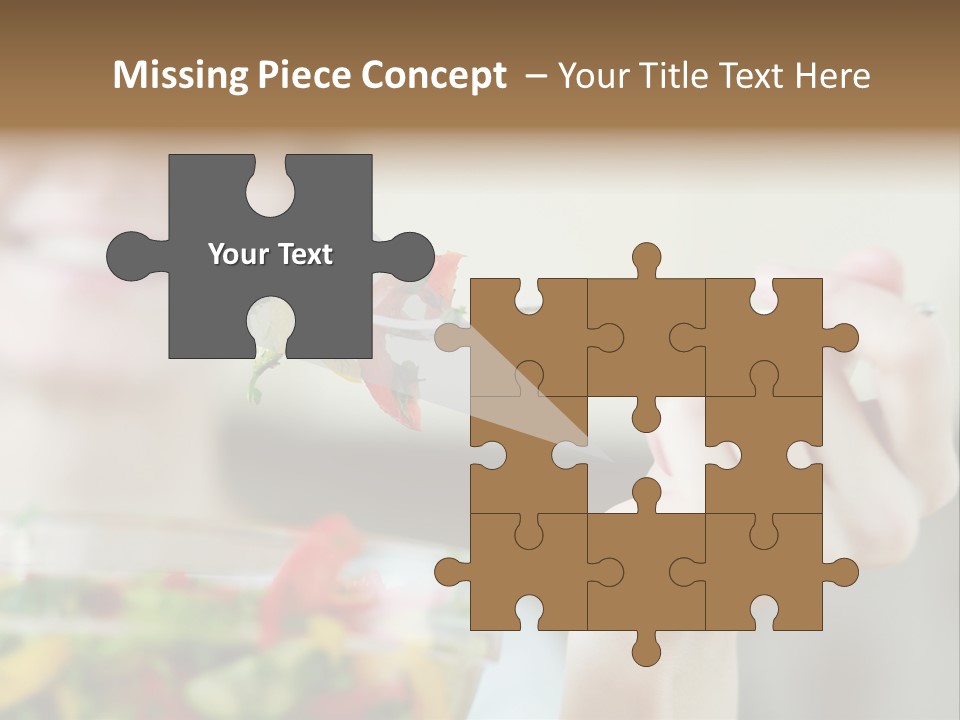 Fork Green Descent PowerPoint Template