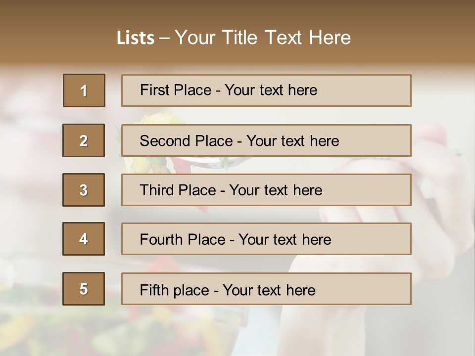Fork Green Descent PowerPoint Template