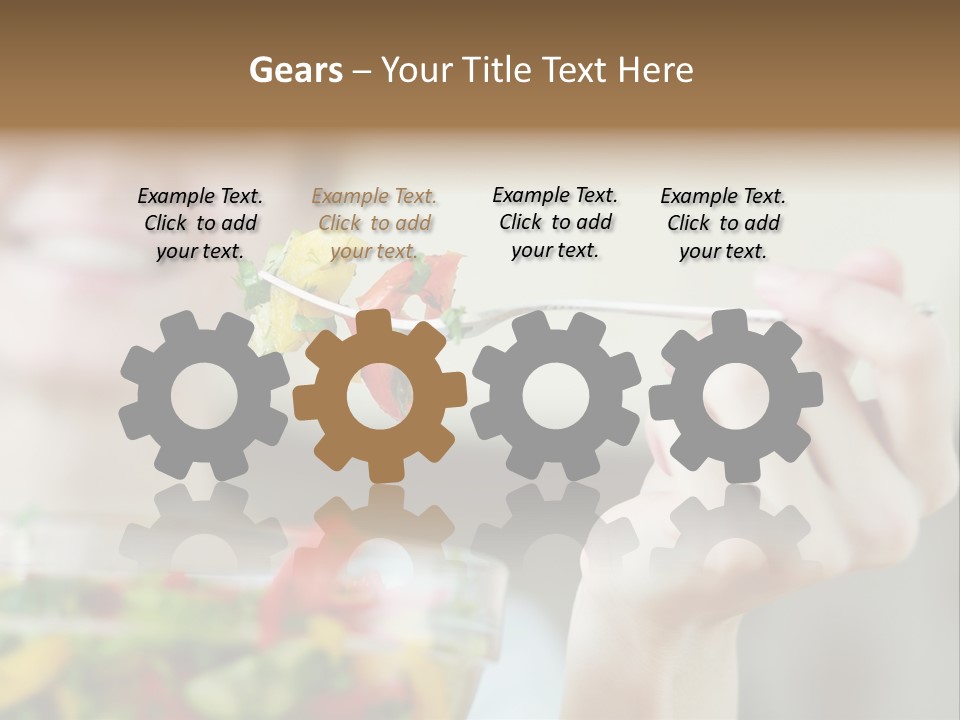 Fork Green Descent PowerPoint Template