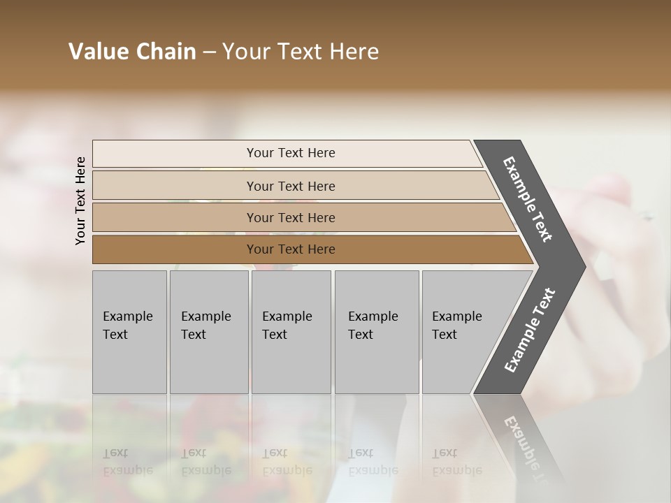 Fork Green Descent PowerPoint Template