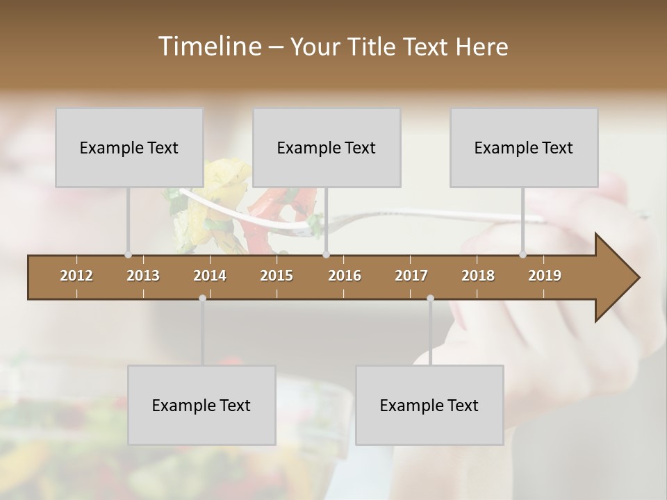 Fork Green Descent PowerPoint Template