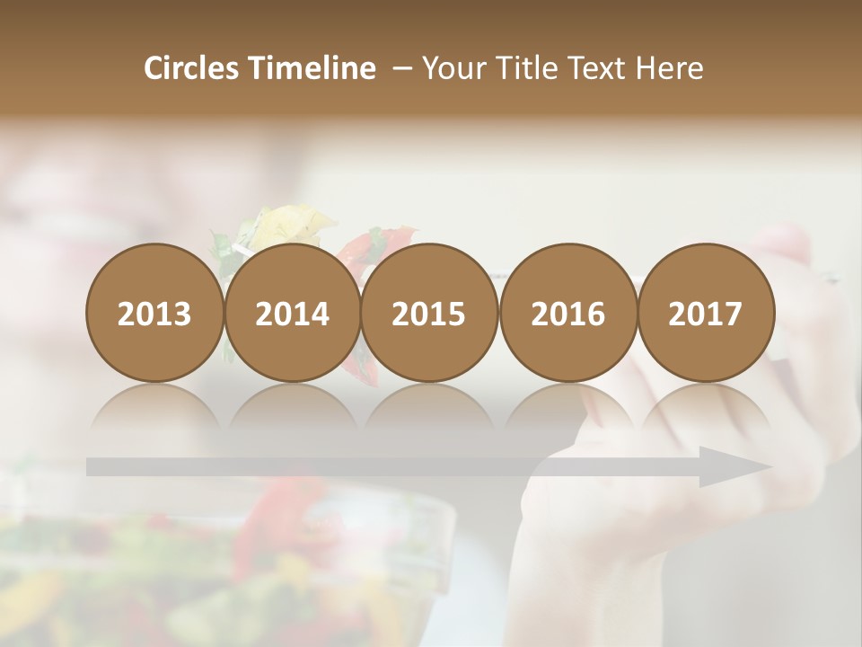 Fork Green Descent PowerPoint Template
