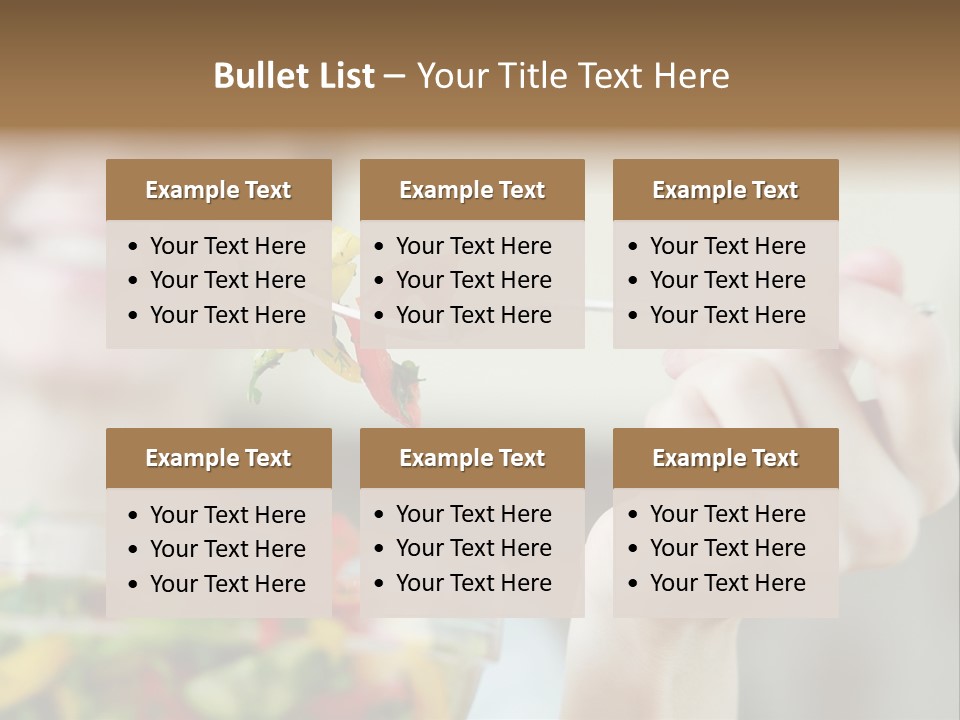Fork Green Descent PowerPoint Template