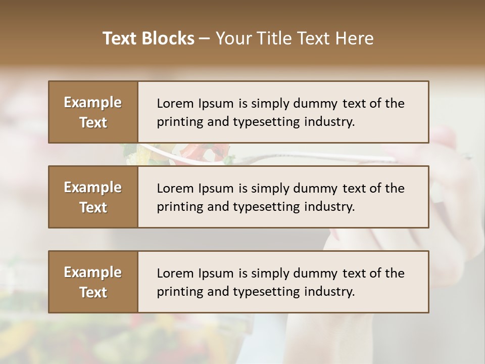 Fork Green Descent PowerPoint Template