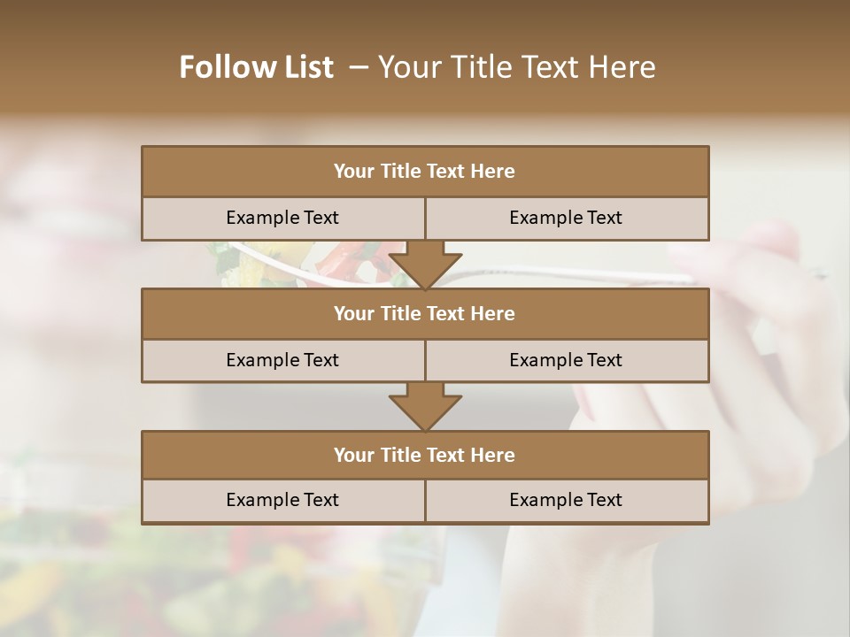 Fork Green Descent PowerPoint Template