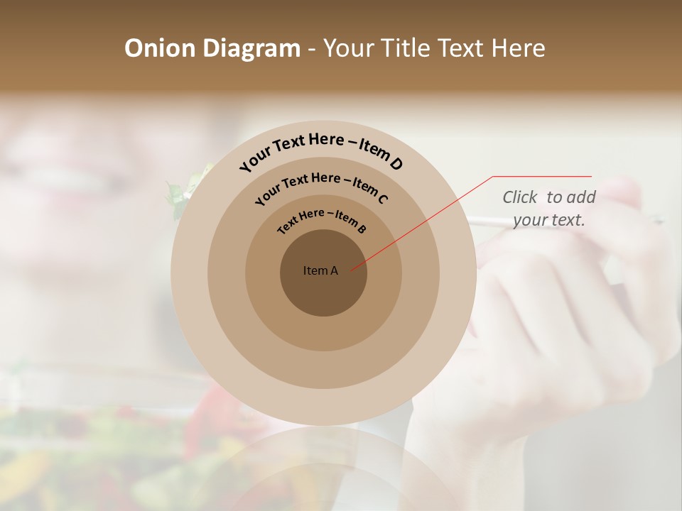 Fork Green Descent PowerPoint Template