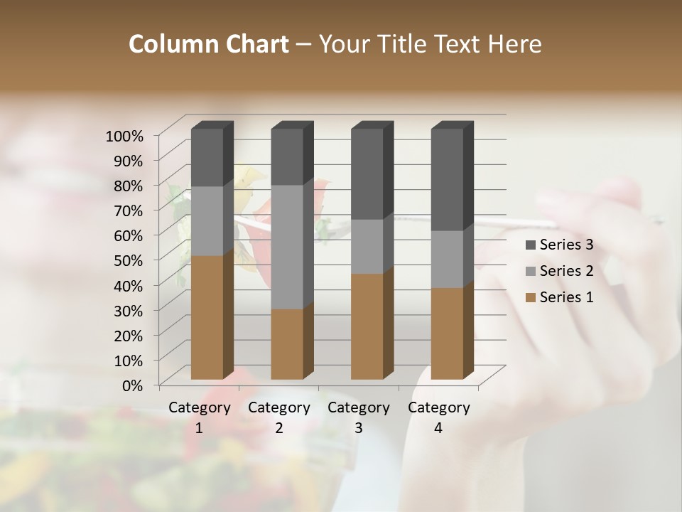 Fork Green Descent PowerPoint Template