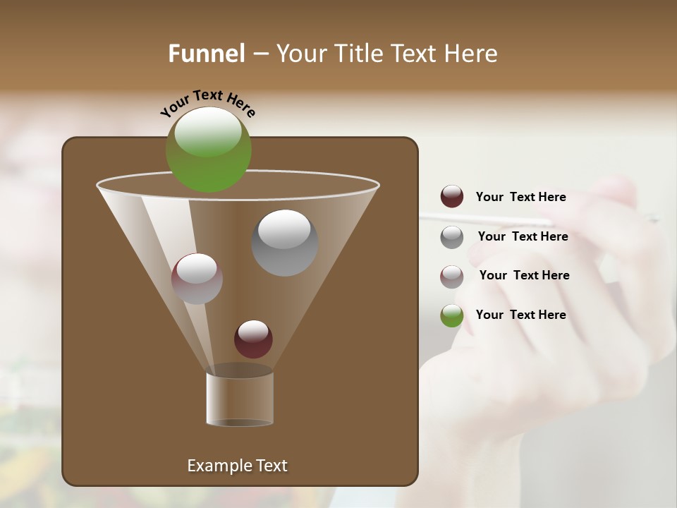 Fork Green Descent PowerPoint Template