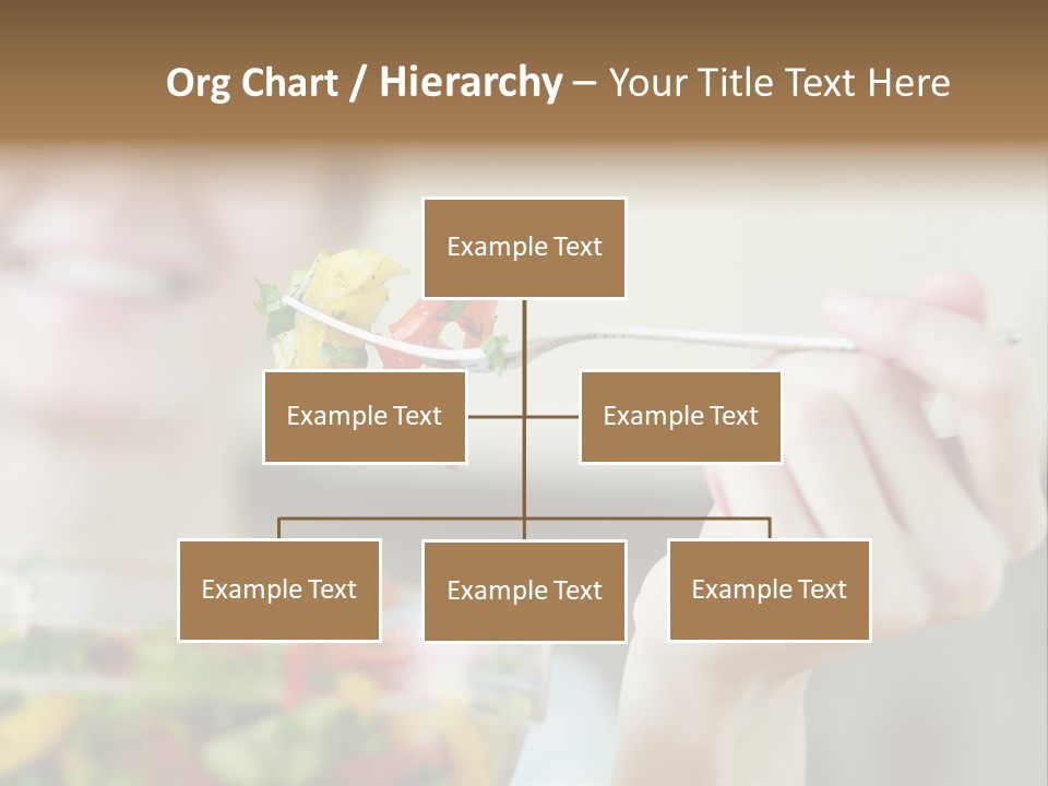 Fork Green Descent PowerPoint Template