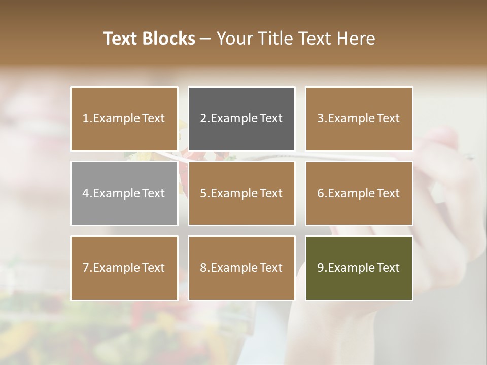 Fork Green Descent PowerPoint Template