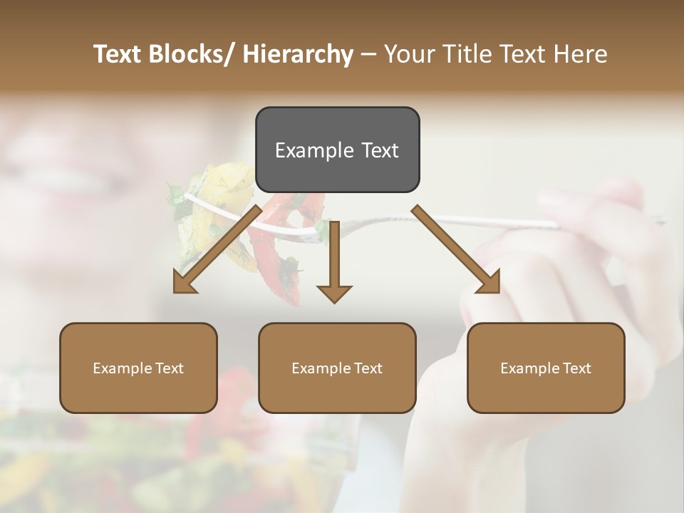 Fork Green Descent PowerPoint Template