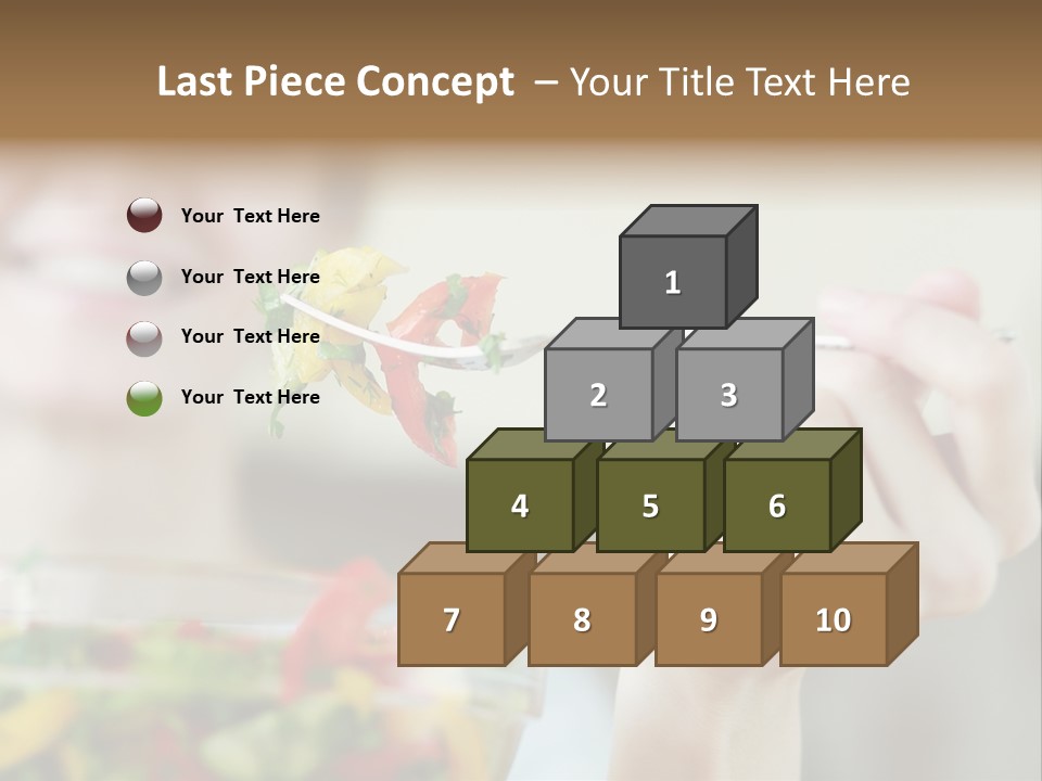 Fork Green Descent PowerPoint Template