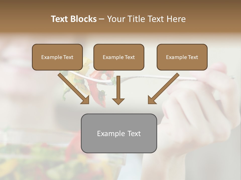 Fork Green Descent PowerPoint Template