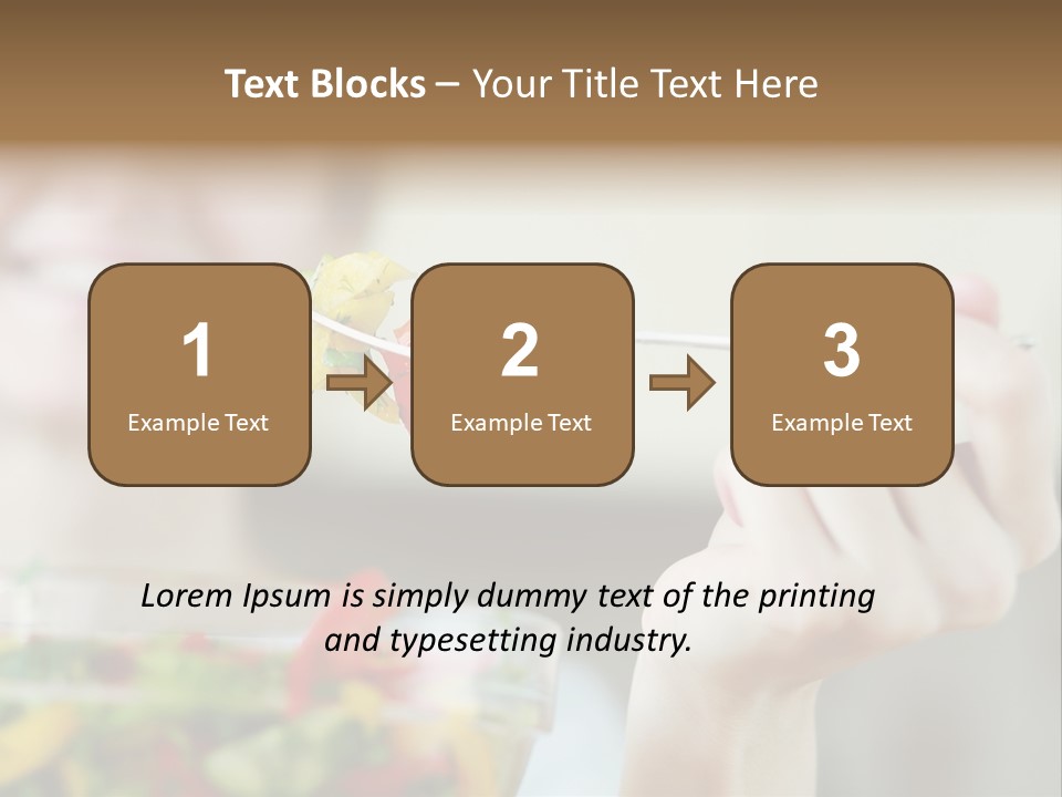 Fork Green Descent PowerPoint Template