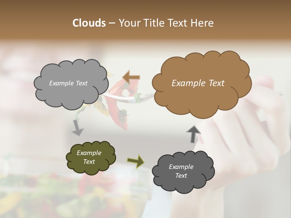 Fork Green Descent PowerPoint Template