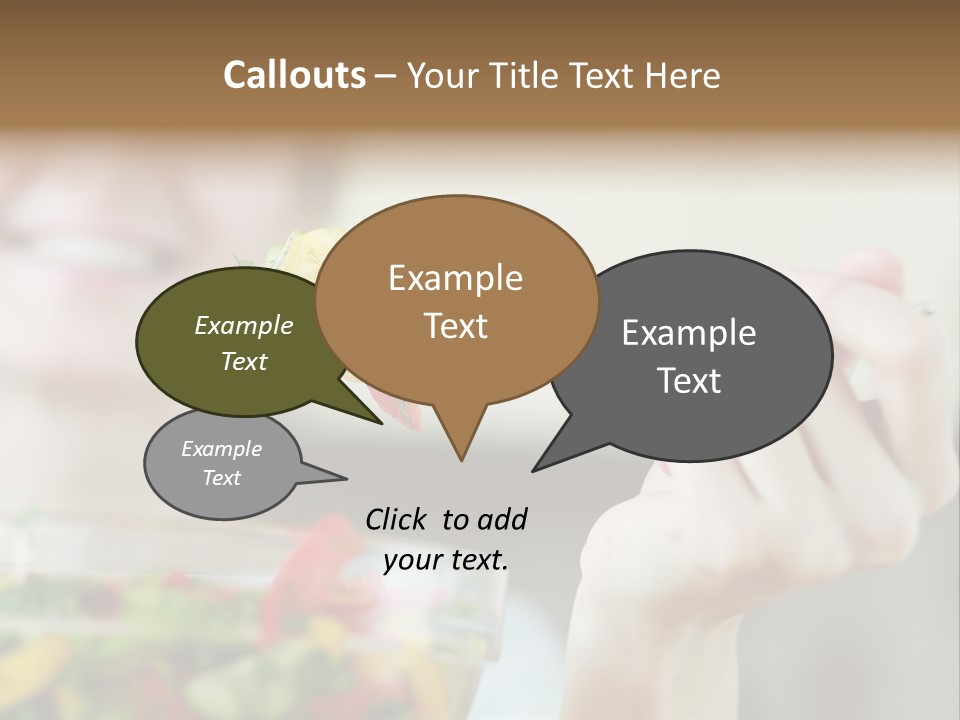 Fork Green Descent PowerPoint Template