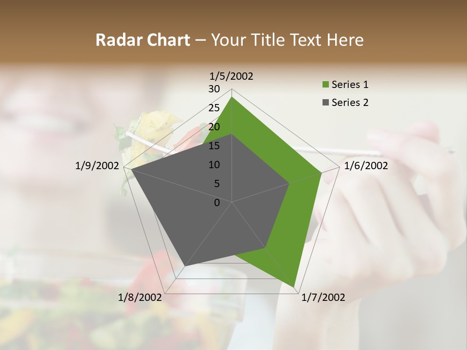 Fork Green Descent PowerPoint Template