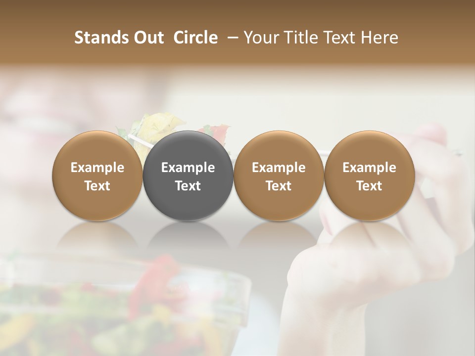 Fork Green Descent PowerPoint Template