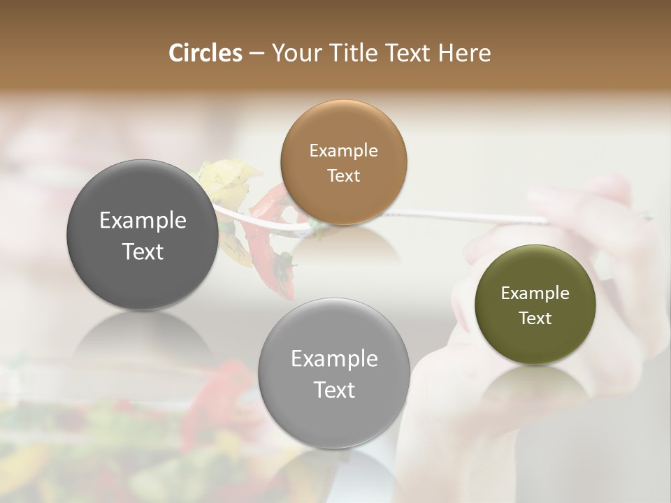 Fork Green Descent PowerPoint Template
