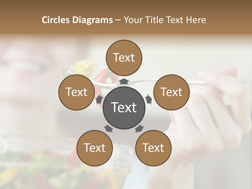 Fork Green Descent PowerPoint Template