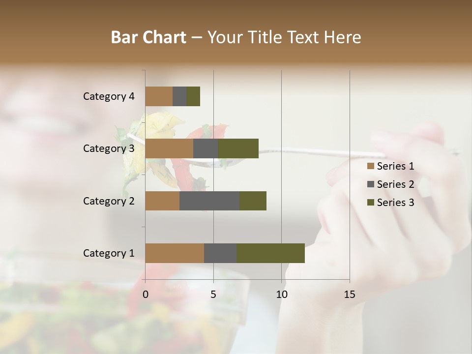 Fork Green Descent PowerPoint Template