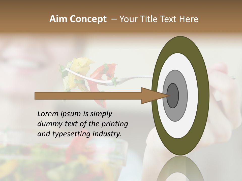 Fork Green Descent PowerPoint Template