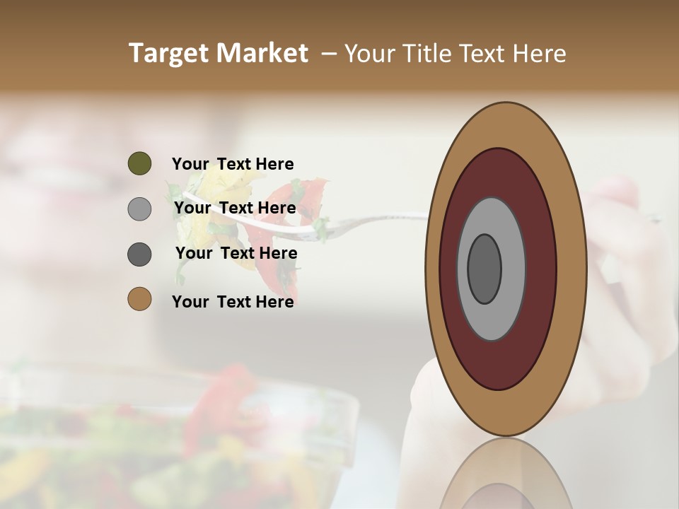 Fork Green Descent PowerPoint Template