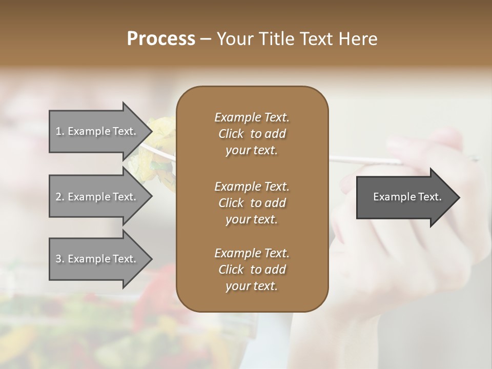 Fork Green Descent PowerPoint Template