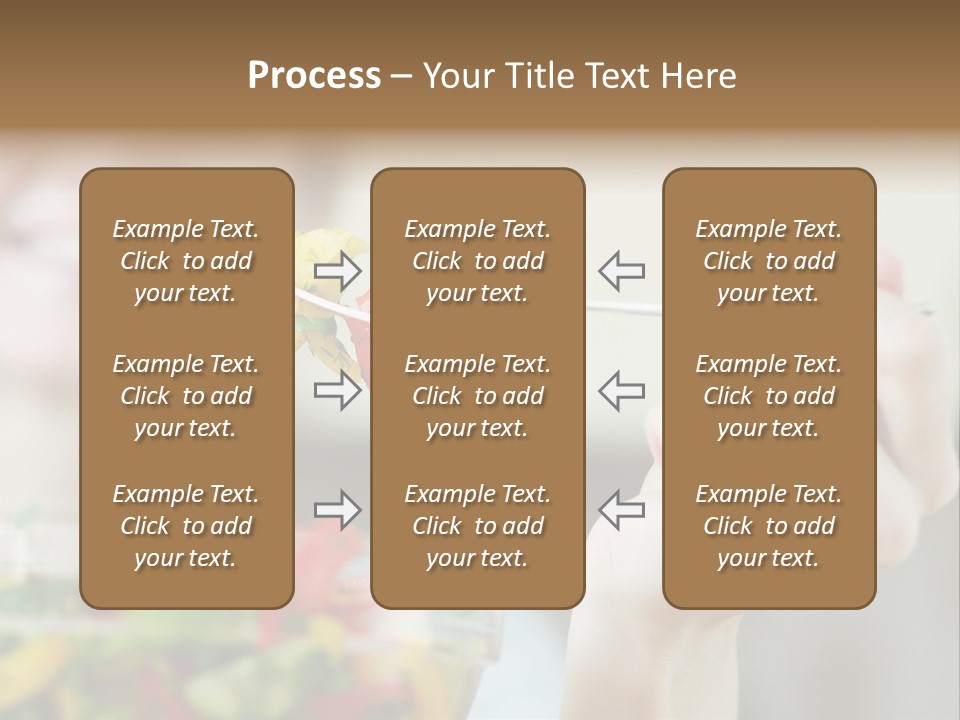 Fork Green Descent PowerPoint Template
