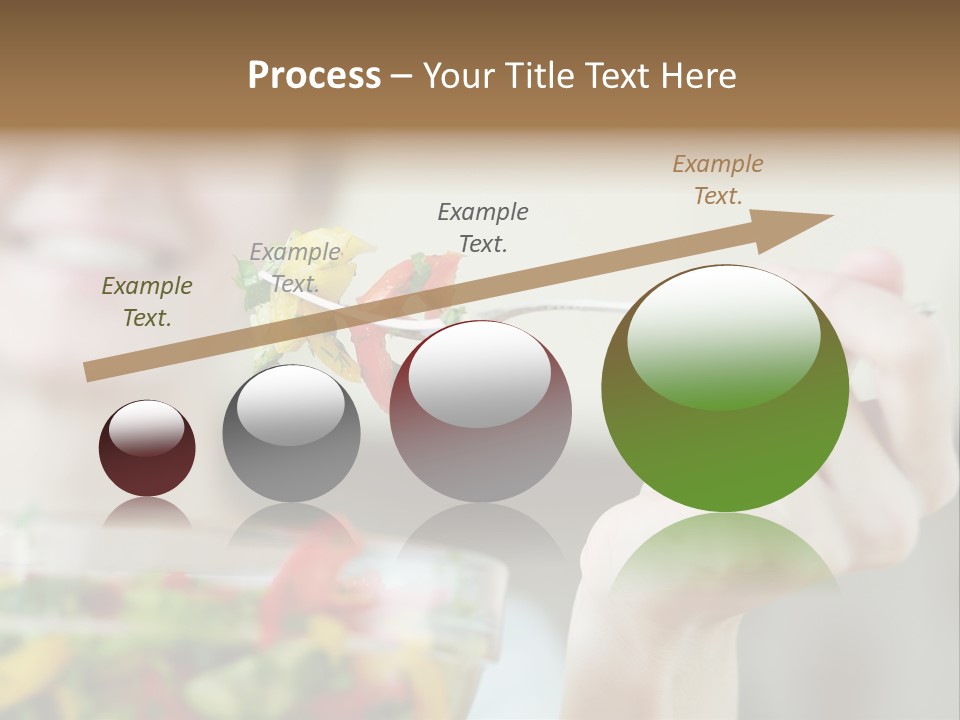 Fork Green Descent PowerPoint Template