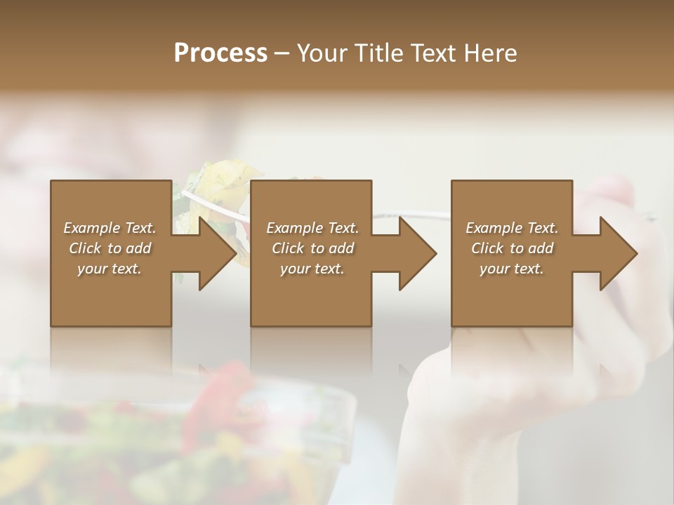 Fork Green Descent PowerPoint Template